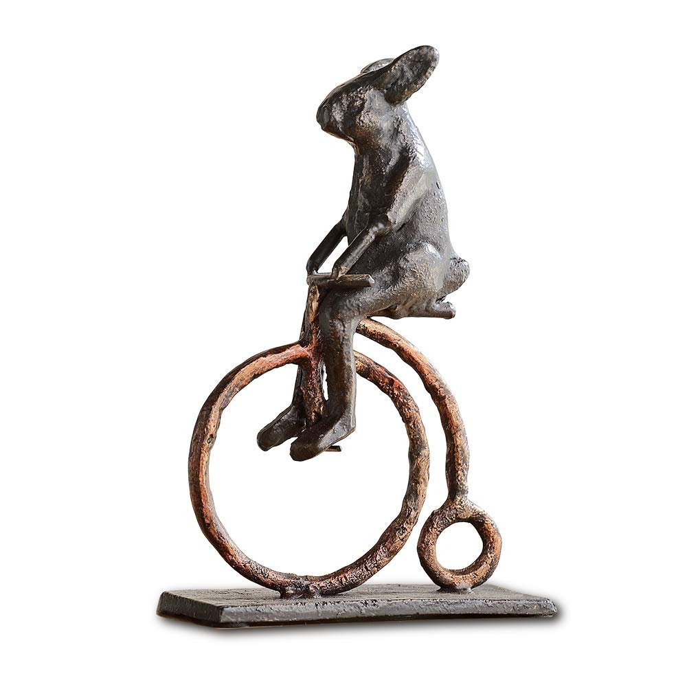 SPI Rabbit on Antique Bicycle Desktop Decor