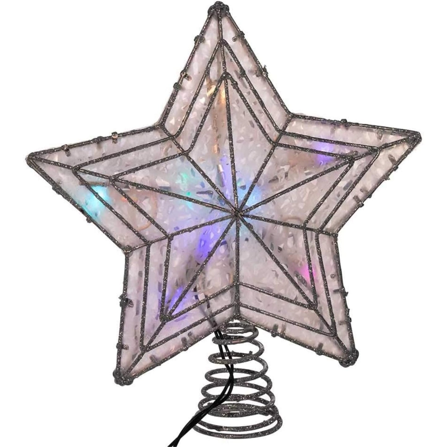 Kurt Adler UL 10-Light LED Color-Changing Star Treetop
