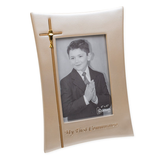 Roman Giftware Inc., Sacraments, First Communion, 9.25" H Communion Frame 4x6,Religious, Inspirational, Durable (6x1x9)