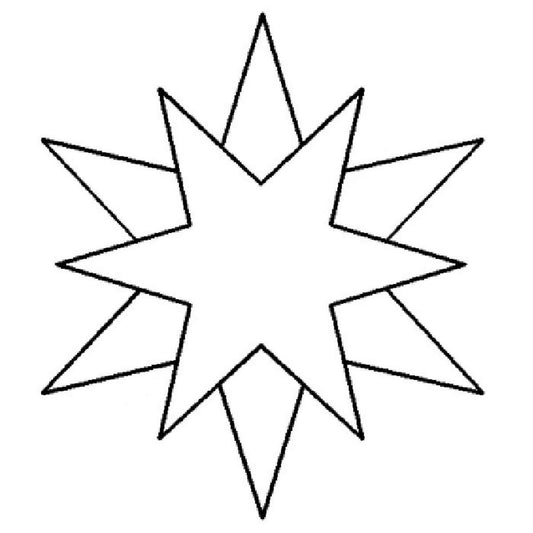 12-pt Star Quilting Stencil