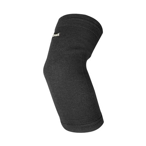 Back on Track Therapeutic 2-Way Stretch Black Elbow Brace - Enhanced Recovery & Support for Tennis, Golf, Training, Work and Daily Activities, Black, S