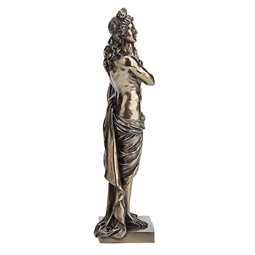 Veronese Design 10 Inch Greek God Apollo Playing Lyre Cold Cast Resin Bronze Finish Statue Home Decor