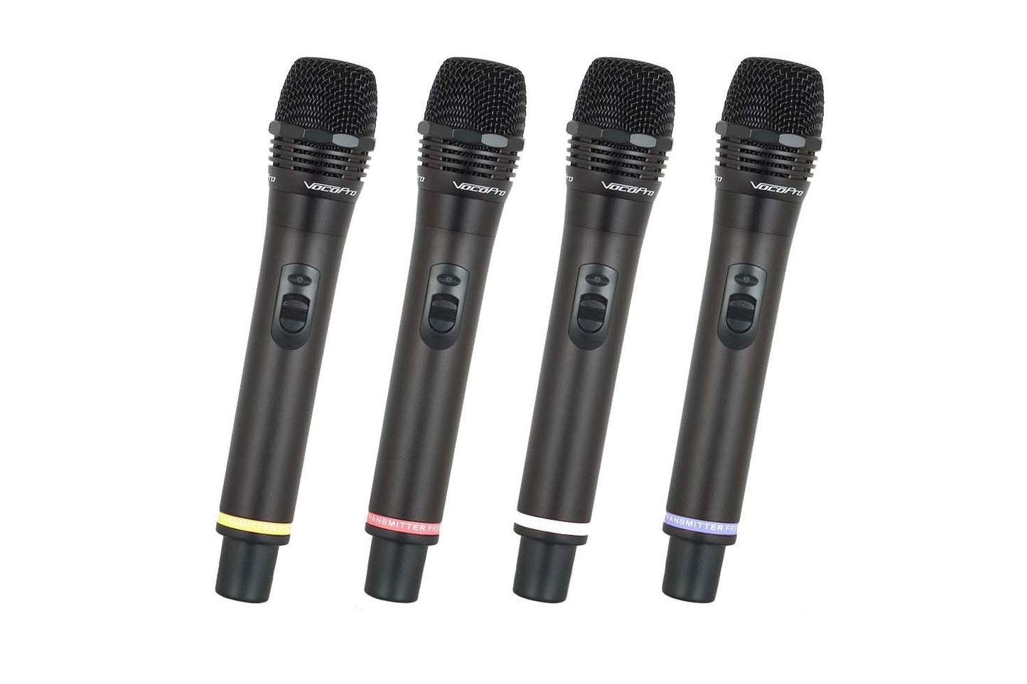 VocoPro UHF580510 Professional Rechargeable 4-Channel UHF Wireless Microphone System