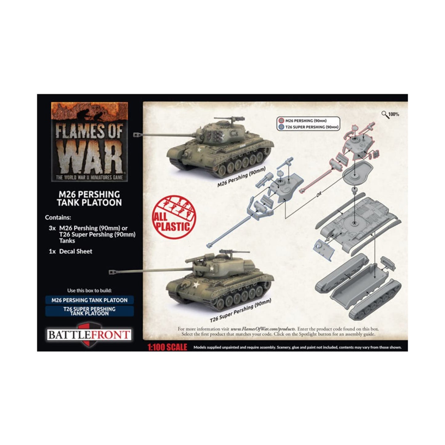 Flames of War WW2: M26 Pershing Tank Platoon