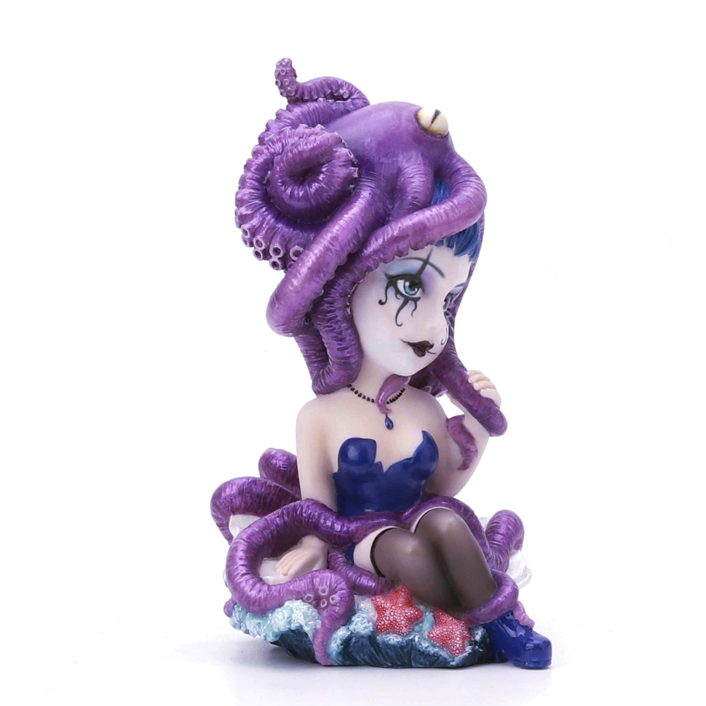 Veronese Design 5 3/8" Gothic Blue Blood Aristocrat Hand Painted Resin Figurine