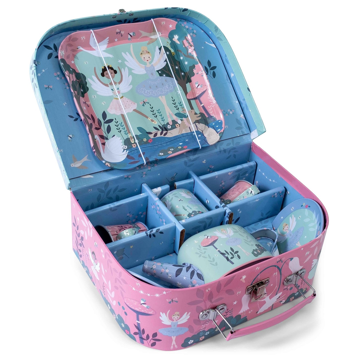 Floss & Rock Enchanted Tea Set for Ages 3 and Up, 9 Pieces Set, Imaginative or Group Play