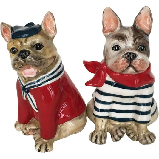 Blue Sky Clayworks French Bulldog Salt & Pepper Set