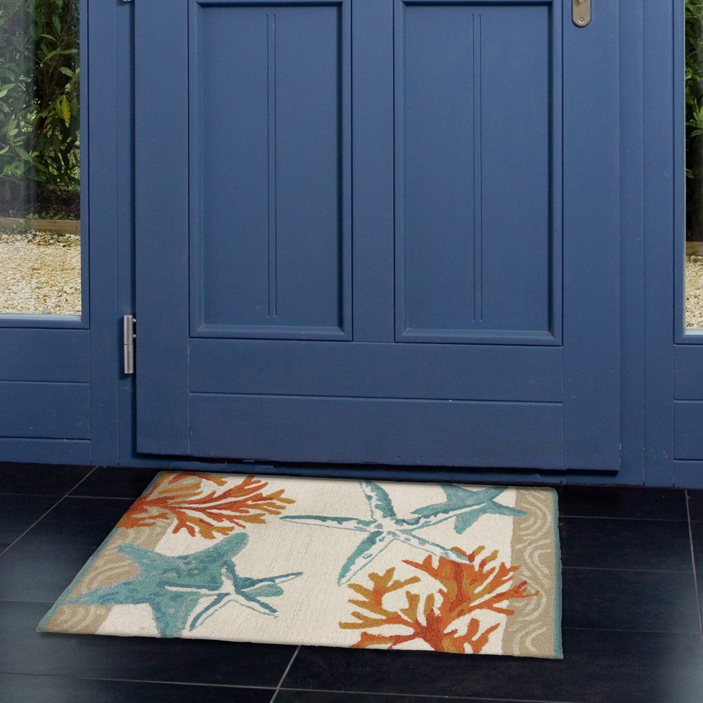 Homefires Rugs Rectangular Coastal Reef Accent Rug