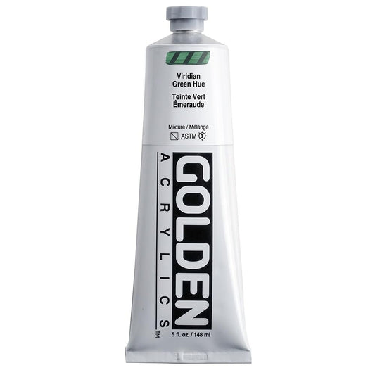 5 Oz Heavy Body Historical Hue Acrylic Paints Color: Viridian Green Hue