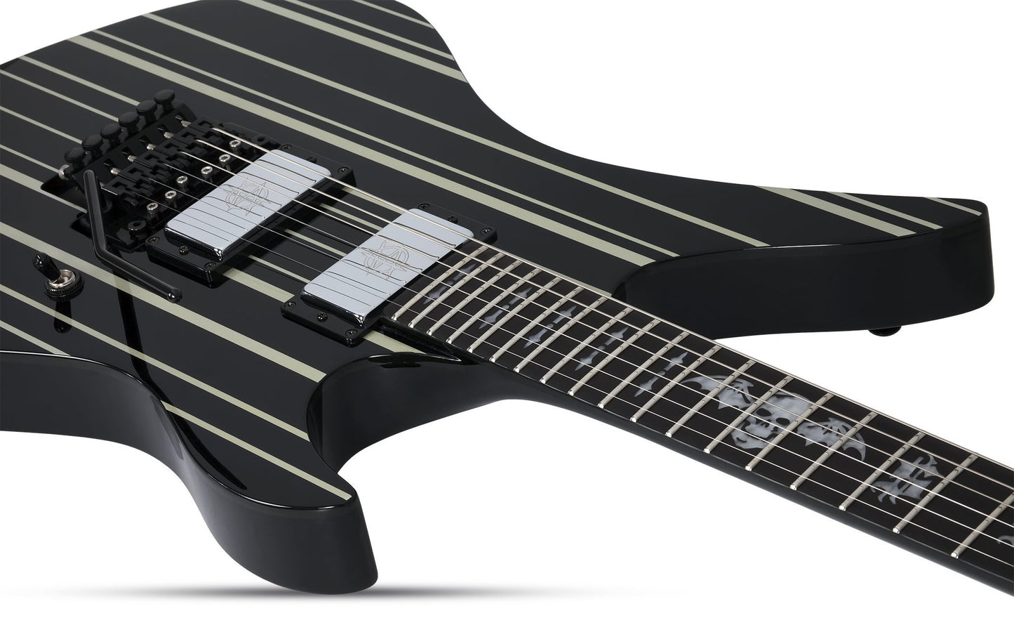 Schecter Synyster Gates Custom - Black with Silver Stripes