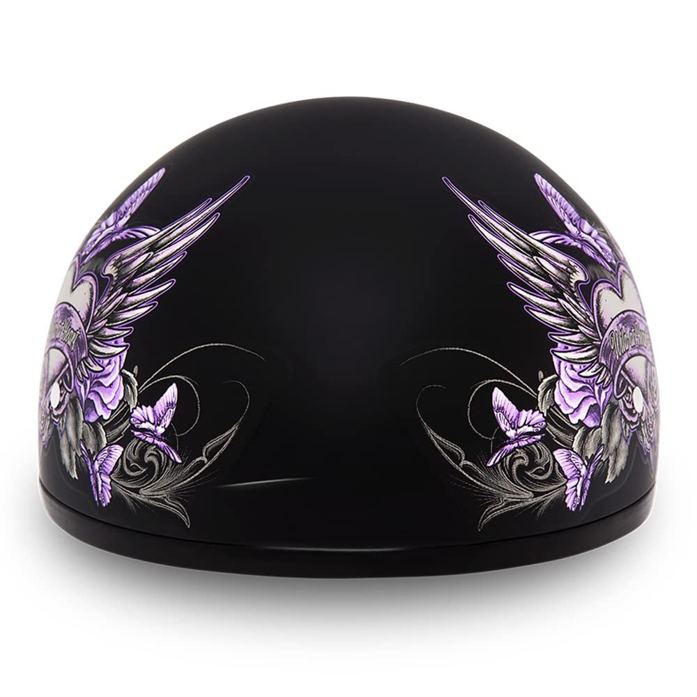 Daytona Helmets Half Skull Cap Motorcycle Helmet – DOT Approved [Graphics]…