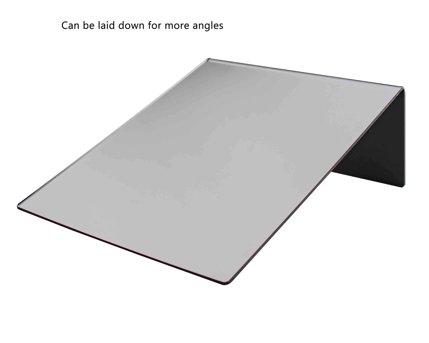 Marketing Holders Acrylic Mirror 8” x 10” Counter Top Slanted Back L Shape Vertical Easel Mirrors No Assembly Jewelry Shop Hair Salon Piercing Kiosk Perfect Travel Locker or Desk Makeup Mirrors