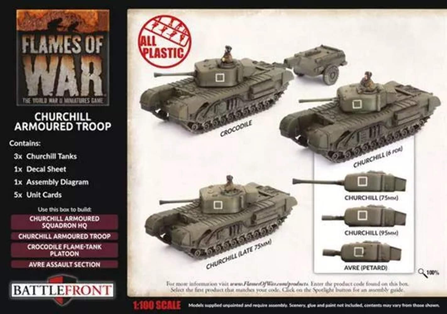 Flames of War: British Churchill Armoured Troop (Late-War)