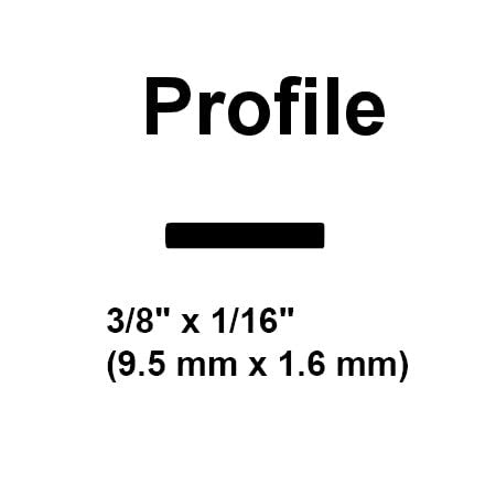 High Density Polyethylene (HDPE) Plastic Welding Rod, 3/8" x 1/16", 5 ft., Red