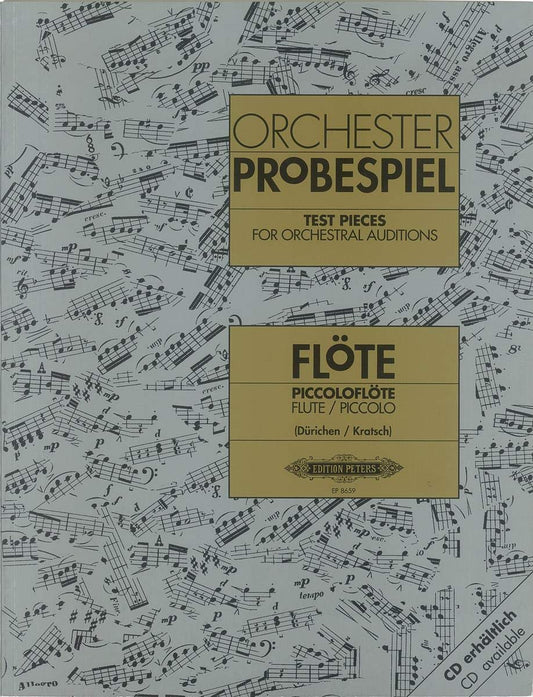 Test Pieces for Orchestral Auditions -- Flute, Piccolo: Sheet (Edition Peters)