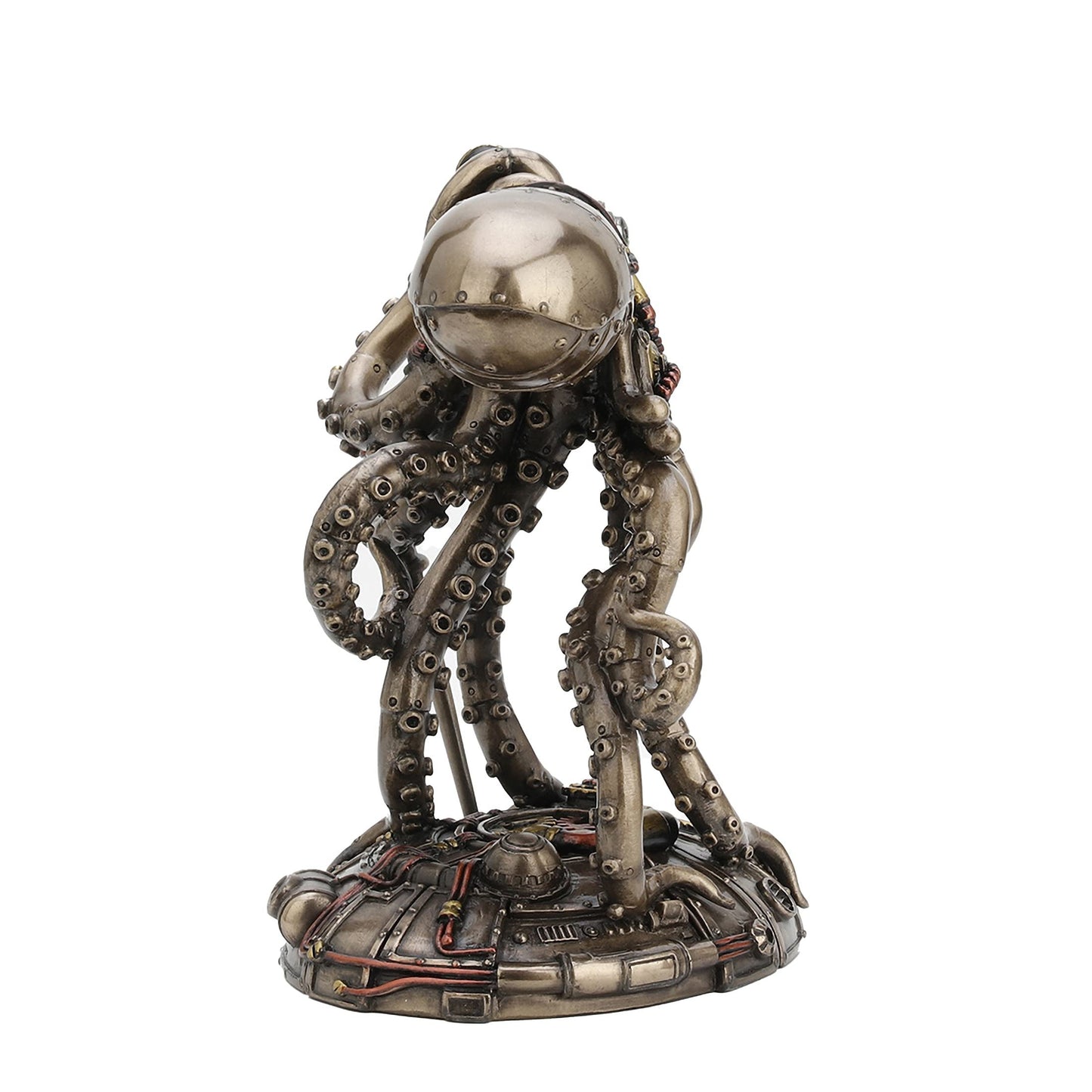 Veronese Design 6 3/4 Inch Tall Steampunk Space Alien Octopus Cold Cast Bronzed Resin Sculpture