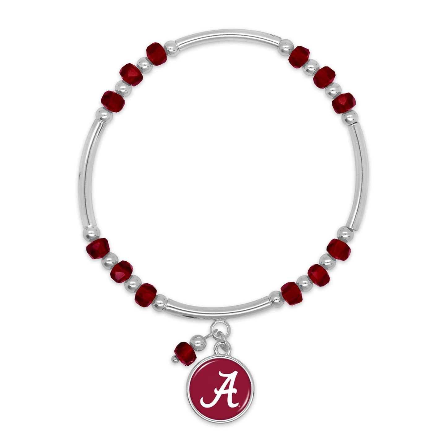 From the Heart Alabama Ivy Stretch Bracelet Silver Jewelry Gift UA, 7 5 inch