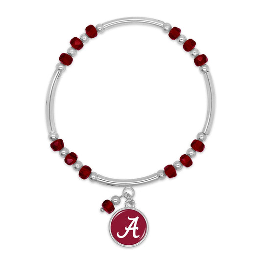 From the Heart Alabama Ivy Stretch Bracelet Silver Jewelry Gift UA, 7 5 inch