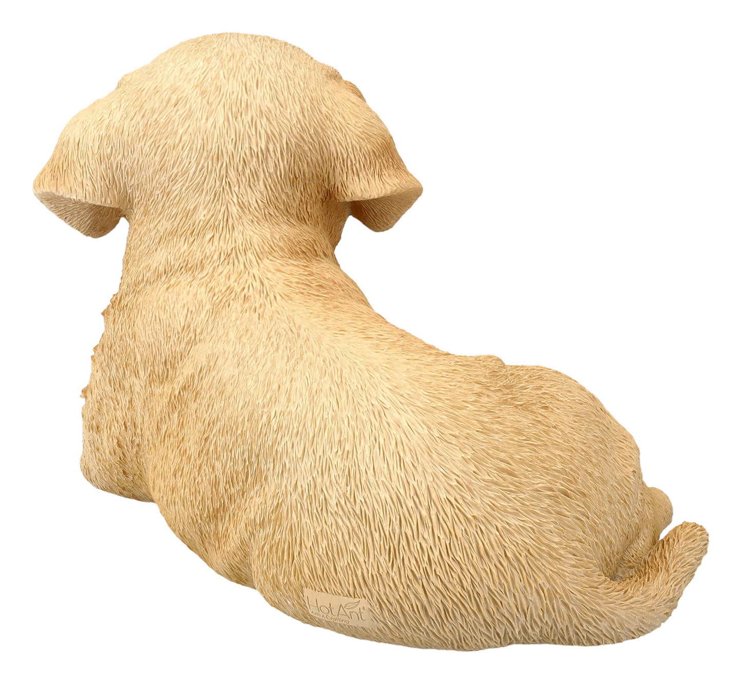 Pacific Trading Labrador Puppy Lying Down Figurine 7.8 Inch Brown