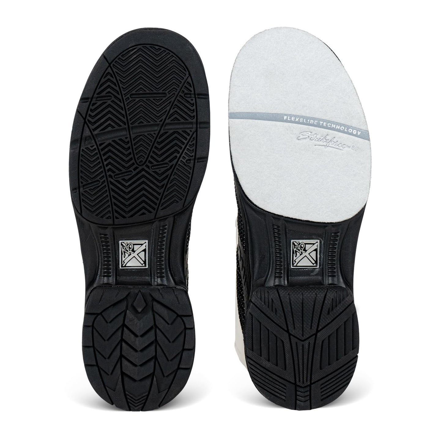 KR Strikeforce Jet FT Right Hand Men's Performance Bowling Shoe with Interchangeable Slide pad and Heel on The Slide Foot only