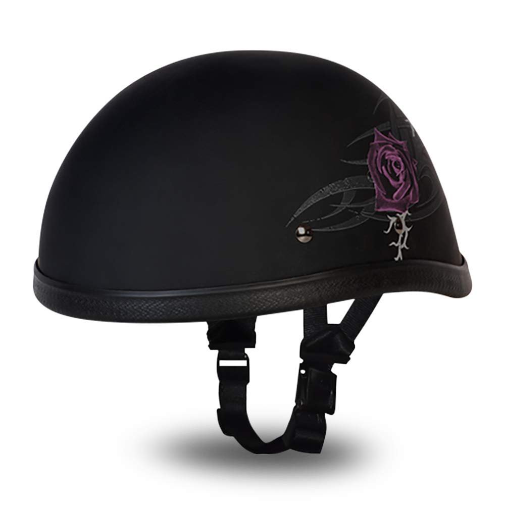 Daytona Helmets Graphics Bicycle Helmets for Men - Novelty Half Helmet with Breathable Liner - Retro Skull Cap – Eagle Headgear with Head Wrap