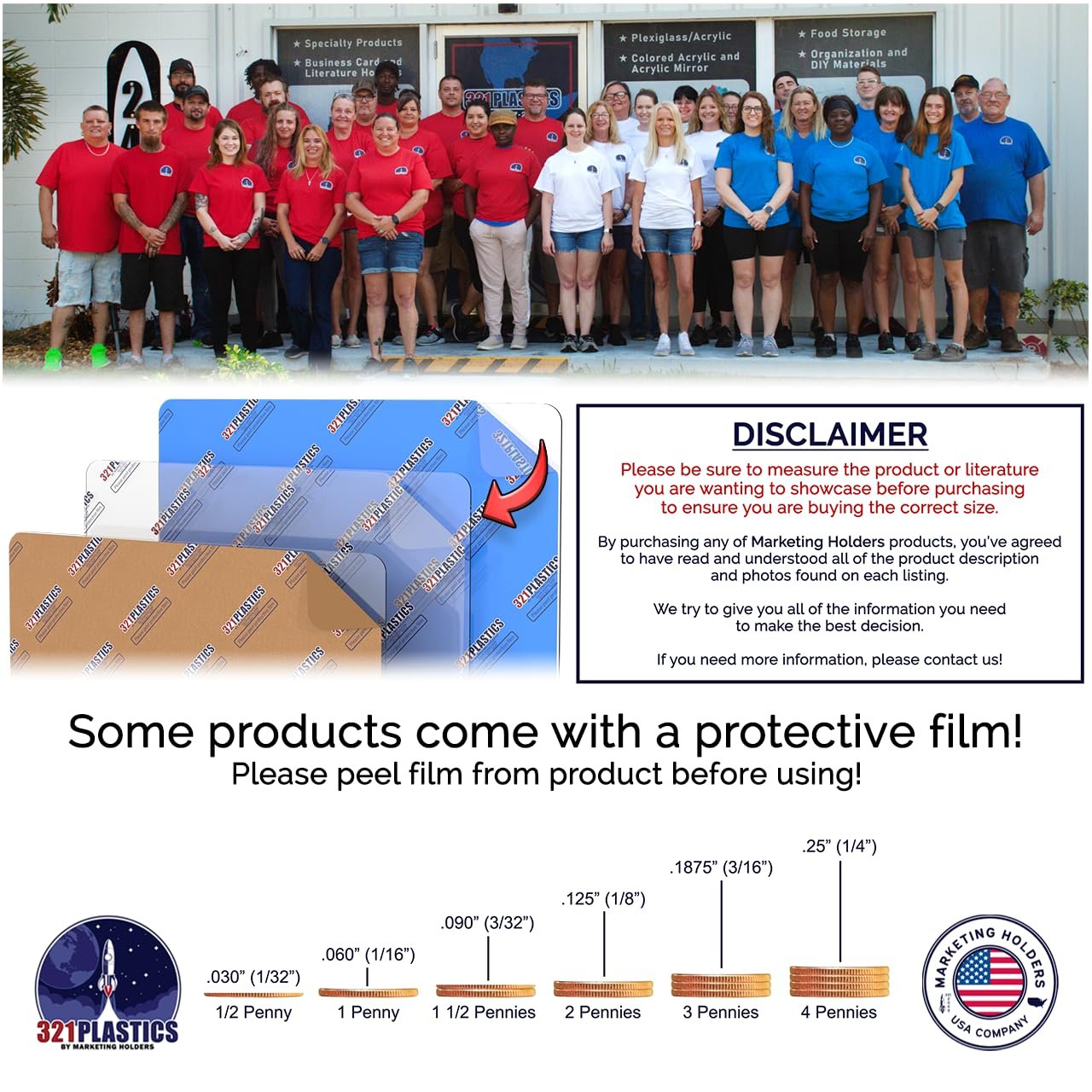 12 Pack Clear Acrylic 8" x 10" Shield for Magazine Brochure Display Holders Holds Flyers in Place Stop The Flop by Marketing Holders