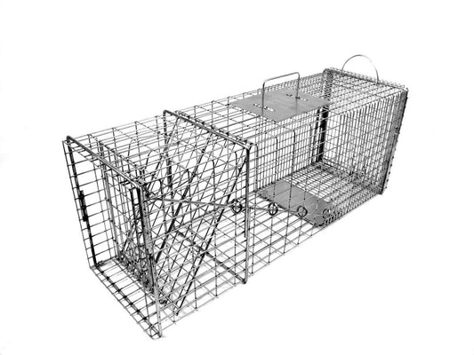 Tomahawk Live Trap - Model 608 - Original Series Rigid Live Trap with one Trap Door and Easy Release Door - 32x10x12 for Raccoon, Feral Cat, Badger, Woodchuck, Armadillo Sized Animals