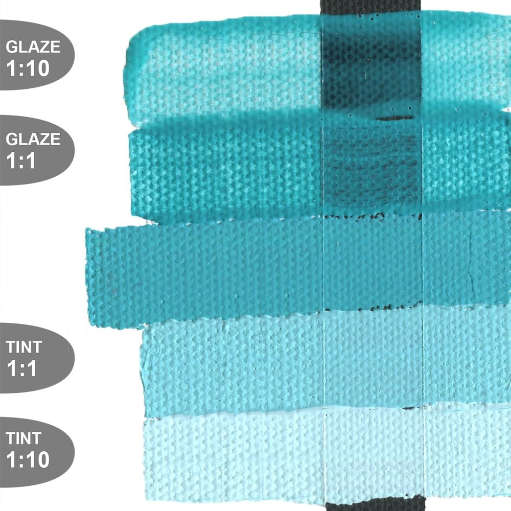 Fluid Acrylics by GOLDEN, Cobalt Teal, 4 fl. oz. Bottle, Professional Acrylic Paint, Semi-Opaque