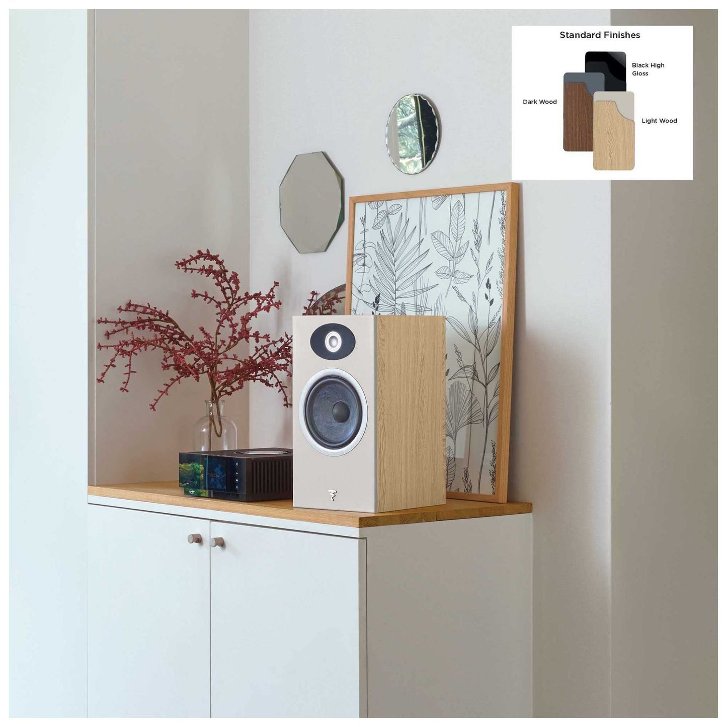 Focal Theva N°1-2-Way Bookshelf Loudspeakers, Pair, Dark Wood - FTHEVAN1DW