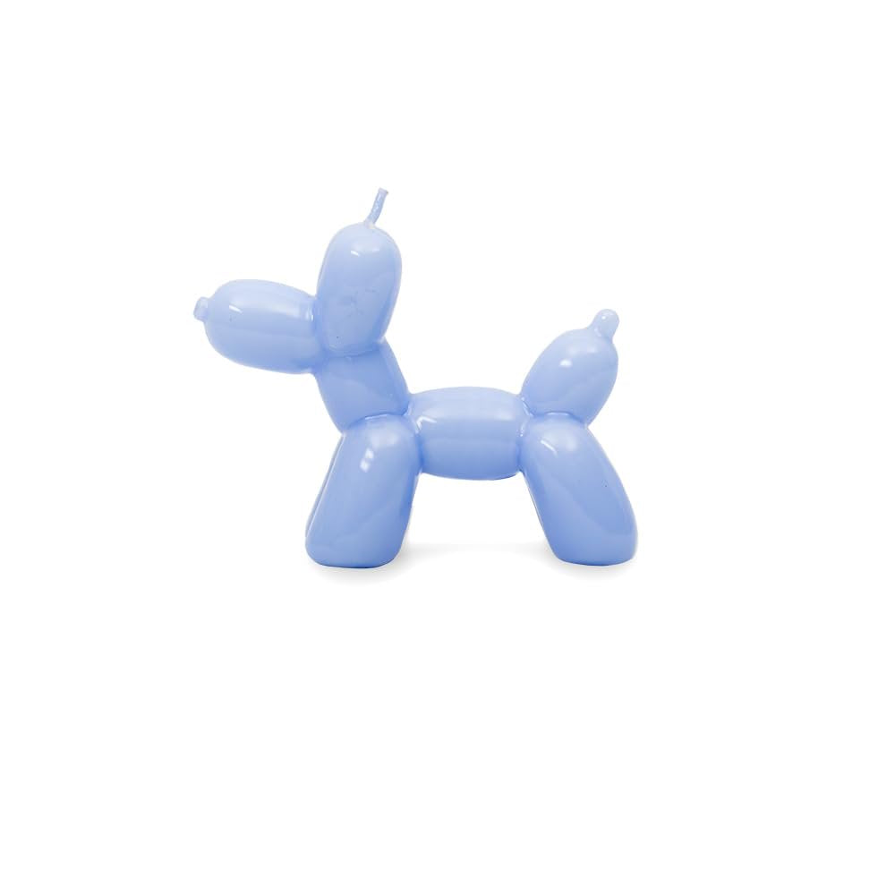 Helio ferretti - Balloon Dog Candle in Blue Design Candle Ideal for Decorating Any Room, Dimensions: 13.5 x 5 x 10 cm