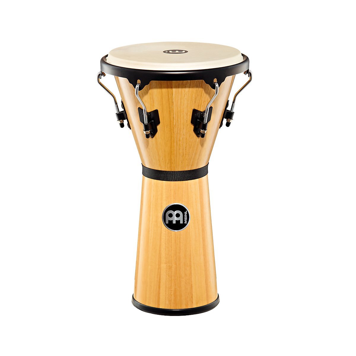 Meinl Djembe in Natural Finish, Hardwood - NOT MADE IN CHINA - 12.5" Goat Skin Head, Mechanically Tuned, 2-YEAR WARRANTY (HDJ500NT)