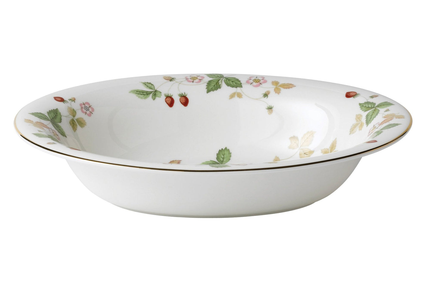 Wedgwood Wild Strawberry Open Oval Serving Dish, 9.9", Multi