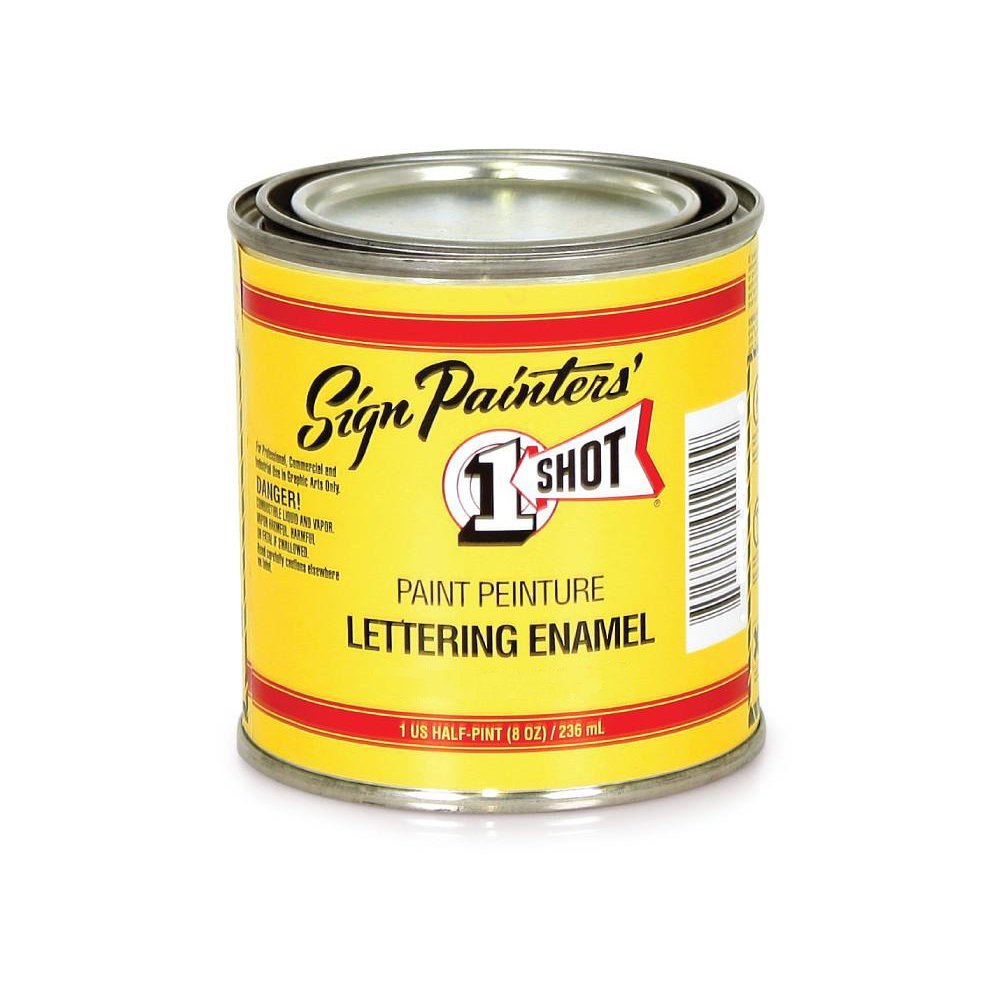 1 Shot Lettering Enamel 104-L (Bright Red) 8 Ounce