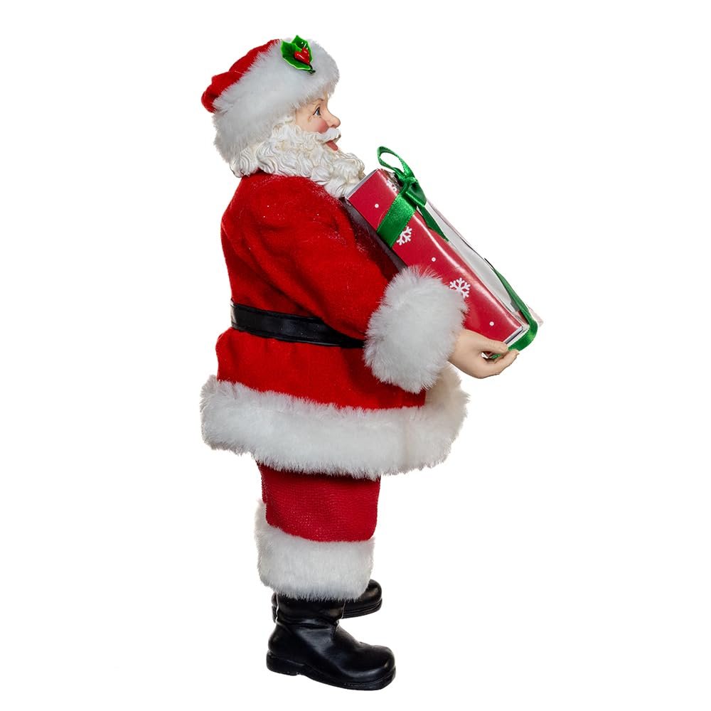Kurt Adler 10.5-inch Fabriché™ Santa with Box of Donuts