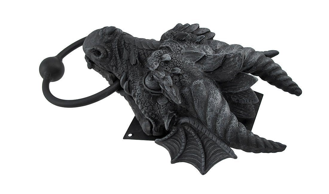 Pacific Giftware 9.25 Inch Gargoyle Dragon Door Knocker Resin Statue Figurine