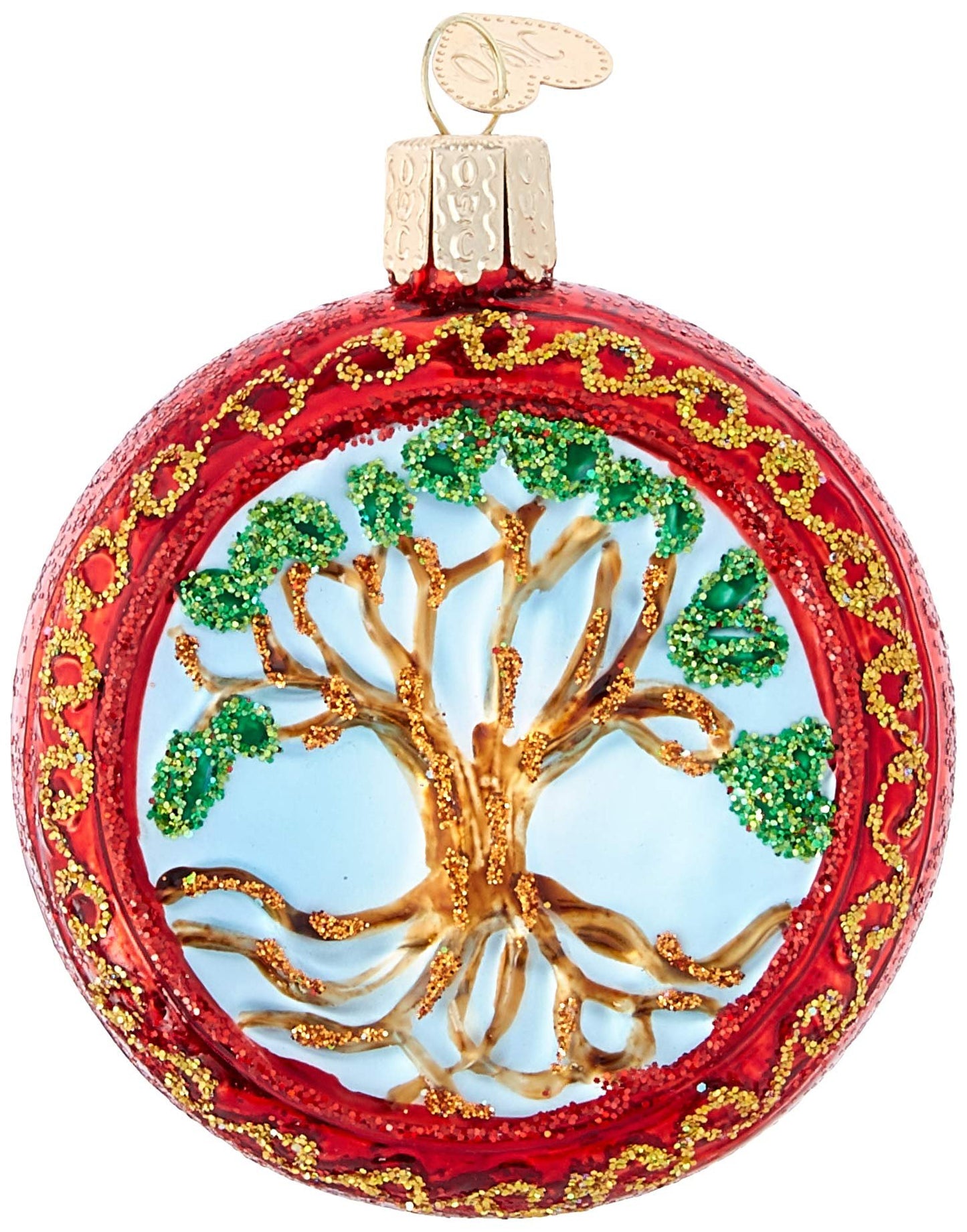 Old World Christmas Ornaments: Assortment of Trees Glass Blown Ornaments for Christmas Tree