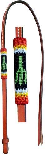 Showman Leather Encouragement Aid w/Cactus Beaded Overlay