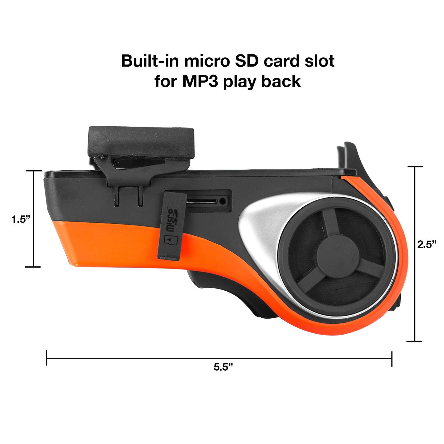 SONDPEX E-Bike & Bicycle Phone Holder with Bluetooth Speaker and LED Spotlight, Waterproof, Shock Resistant