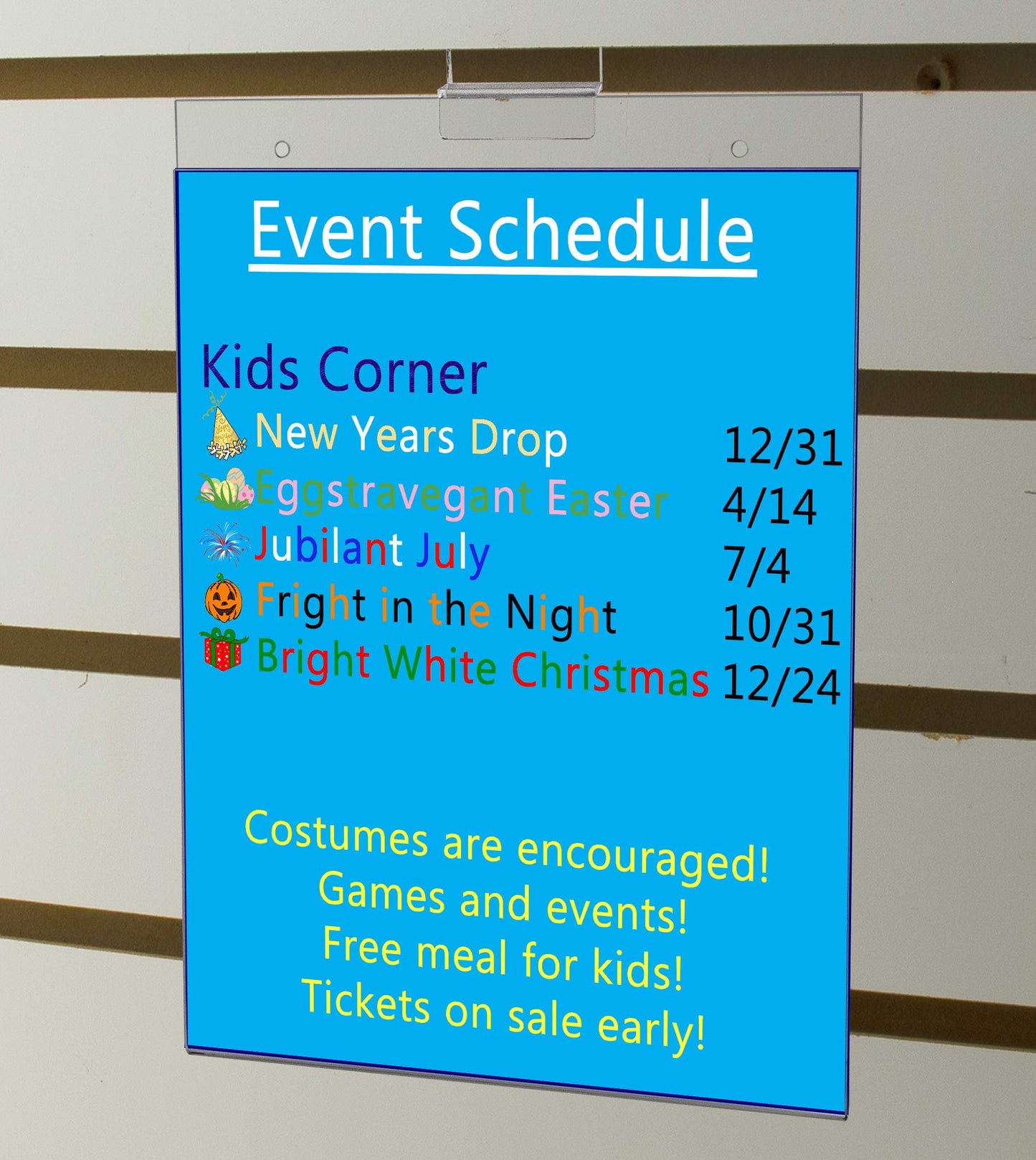 Slatwall Sign Holder for 8.5 x 11 Inch Flyers Ads and Price Lists in Retail Stores Bookstores and Libraries Clear Acrylic Literature Sleeve No Assembly Required by Marketing Holders