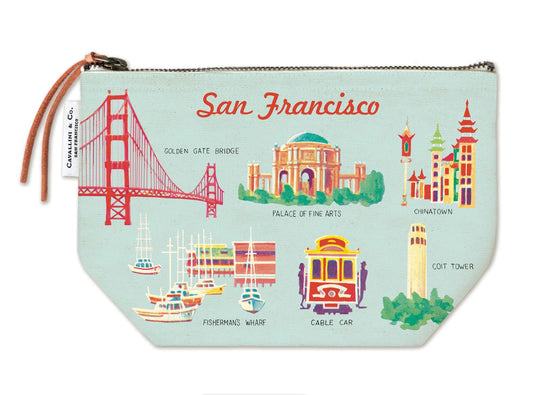 Cavallini Papers & Co. San Francisco Vintage Pouch, Multi