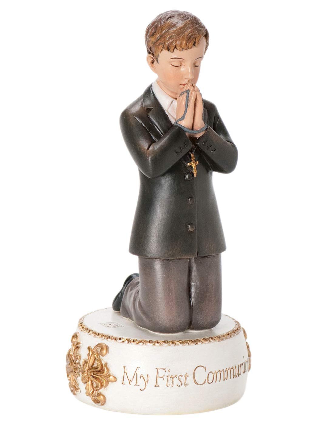 Joseph's Studio by Roman - Communion Collection - First Communion Boy Figure, 5.5" H, Resin and Stone, Tabletop or Desk Display, Decorative, Collection, Durable, Long Lasting