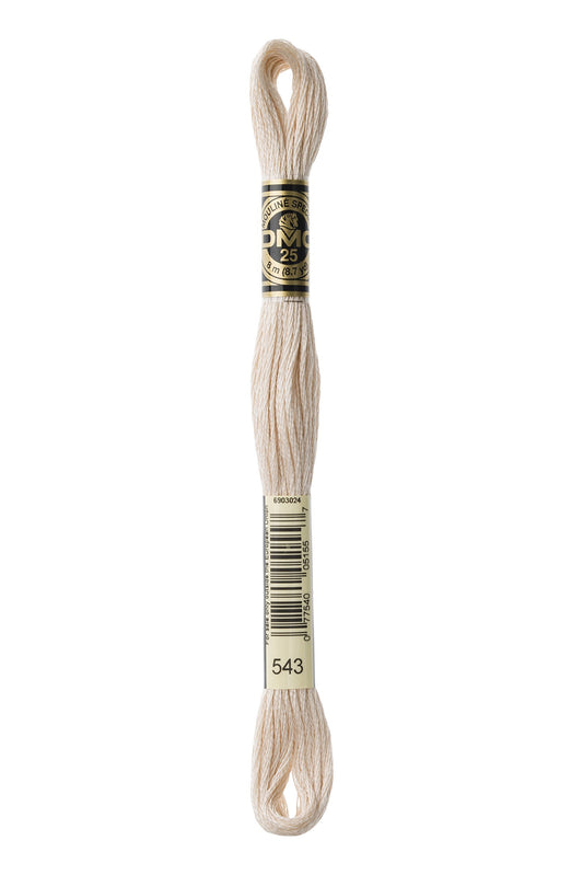 DMC Thread 6-Strand Embroidery Cotton 8.7 Yards Ultra Very Light Beige Brown 117-543 (12-Pack)