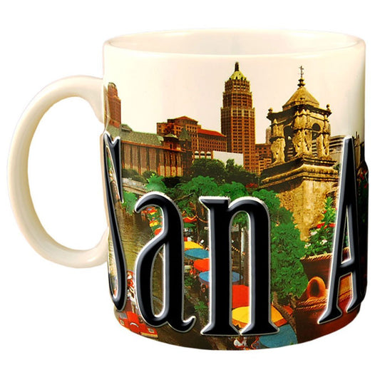 Americaware San Antonio 18oz. Color Relief Coffee Mug