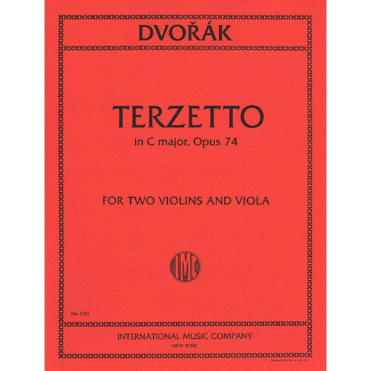 Dvorák, Antonín - Terzetto In C Major, Op 74 - Two Violins and Viola - International Music Co
