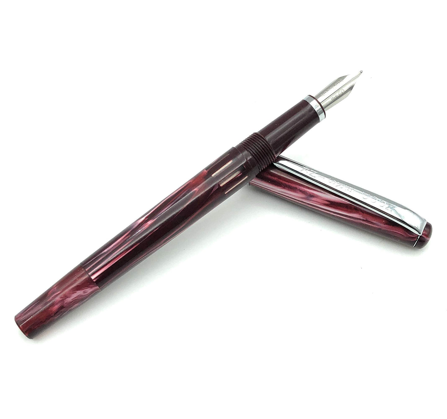 Noodler's Ink Standard Flex Fountain Pen with Twist-Fill Piston, Stainless Steel Nib, Vulcans Coral (17057)