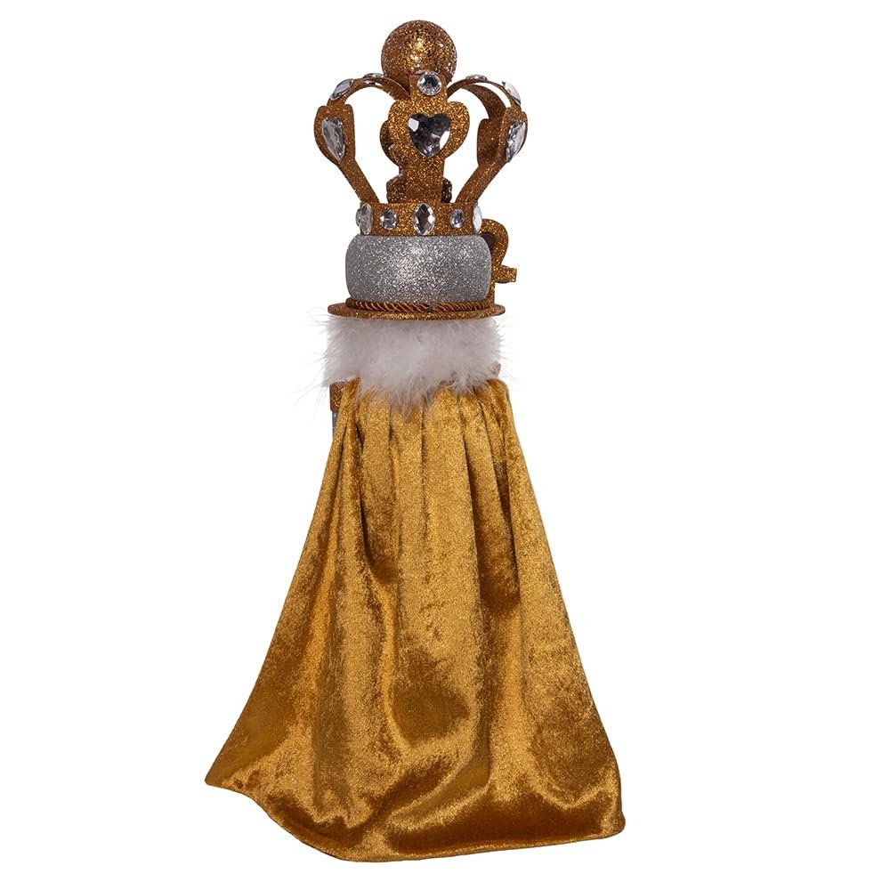 Kurt Adler 20-inch Hollywood Nutcrackers™ Silver & Gold King Nutcracker