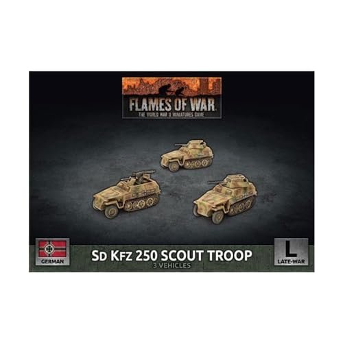 Flames of War: Late War: German: Sd Kfz 250 8cm/7.5cm/2cm Scout Platoon (GBX176)