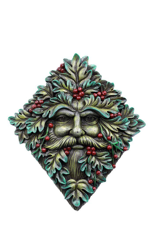 Pacific Giftware Fantasy Garden Greenman Face Resin Figurine Wall Plaque