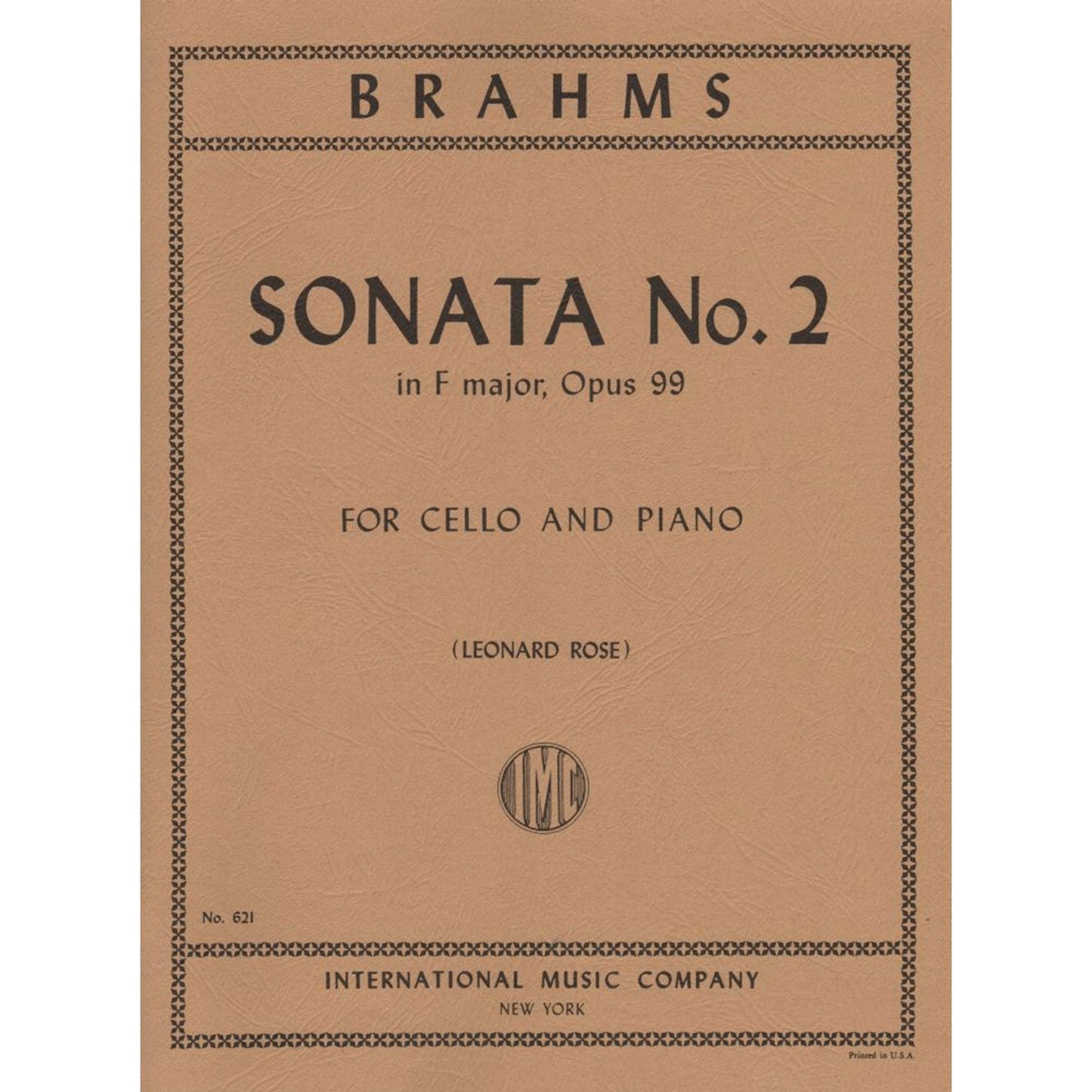 Brahms, Johannes - Cello Sonata No 2 in F Major, Op 99 - Cello and Piano - edited by Rose - International Music Company [Sheet music] [Sheet music] [Sheet music] [Sheet music] [Sheet music] [Sheet music] [Sheet music] [Sheet music] [Sheet music] [Sheet...