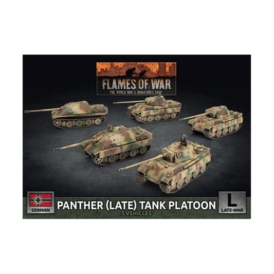 Battlefront Miniatures Flames of War WW2: German - Panther (Late) Tank Platoon